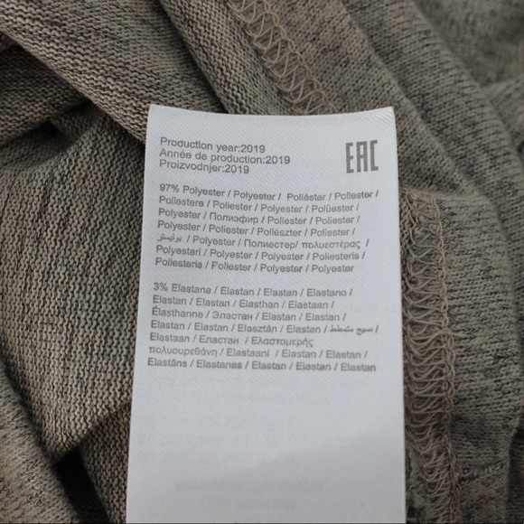 ANTHRO NOISY MAY Open Draped Back Cowl Nexk Cropped Brown Grey Sweater Oversized - Picture 8 of 10